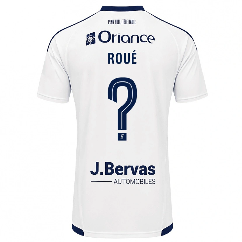 Danxen Kvinnor Eugénie Roué #0 Marinblå Vit Bortatröja Matchtröjor 2026/27 Tröjor T-Tröja