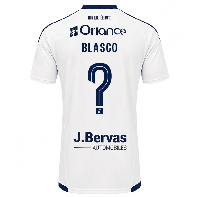 Danxen Kvinnor Luna Blasco #0 Marinblå Vit Bortatröja Matchtröjor 2026/27 Tröjor T-Tröja