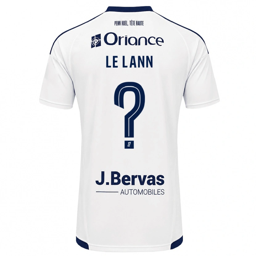 Danxen Kvinnor Lauraleen Le Lann #0 Marinblå Vit Bortatröja Matchtröjor 2026/27 Tröjor T-Tröja