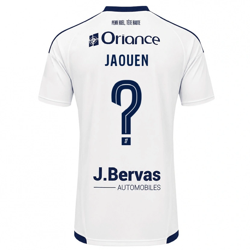 Danxen Kvinnor Léane Jaouen #0 Marinblå Vit Bortatröja Matchtröjor 2026/27 Tröjor T-Tröja