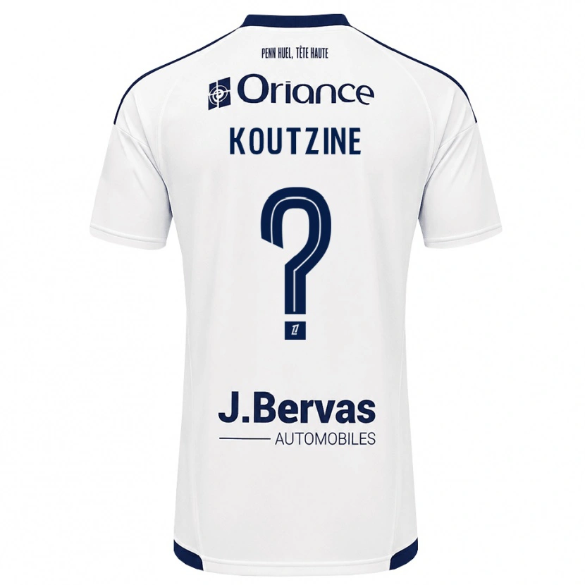 Danxen Kvinnor Camille Koutzine #0 Marinblå Vit Bortatröja Matchtröjor 2026/27 Tröjor T-Tröja