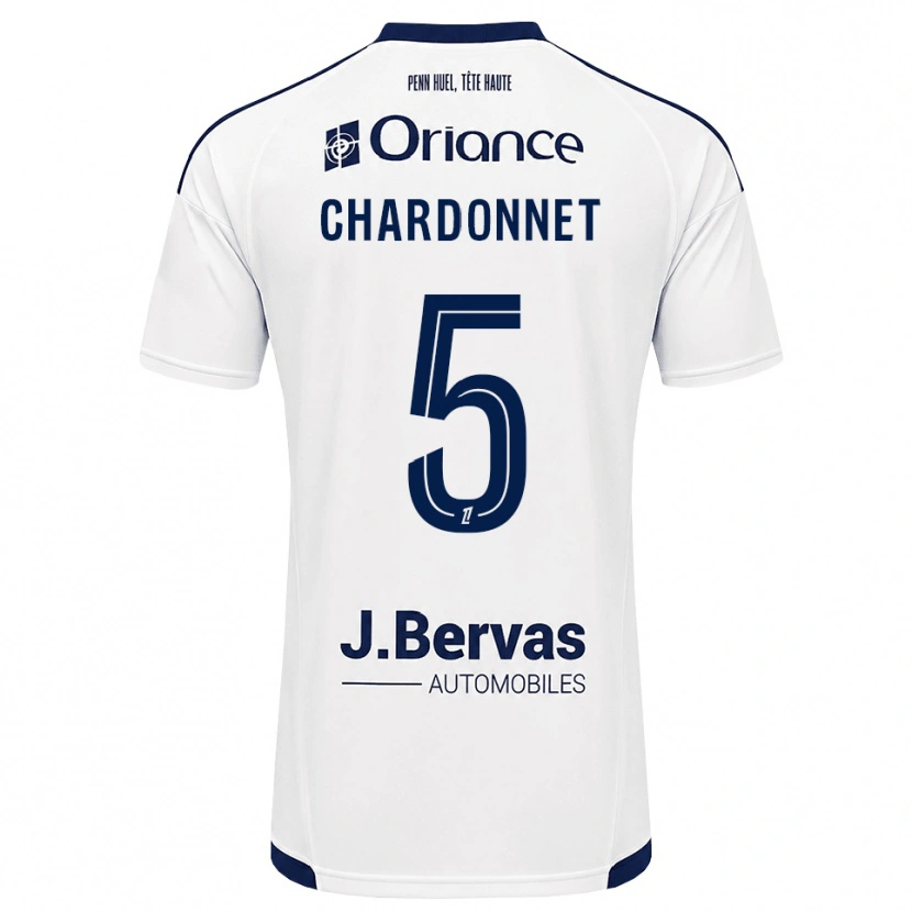 Danxen Kvinnor Brendan Chardonnet #5 Marinblå Vit Bortatröja Matchtröjor 2026/27 Tröjor T-Tröja