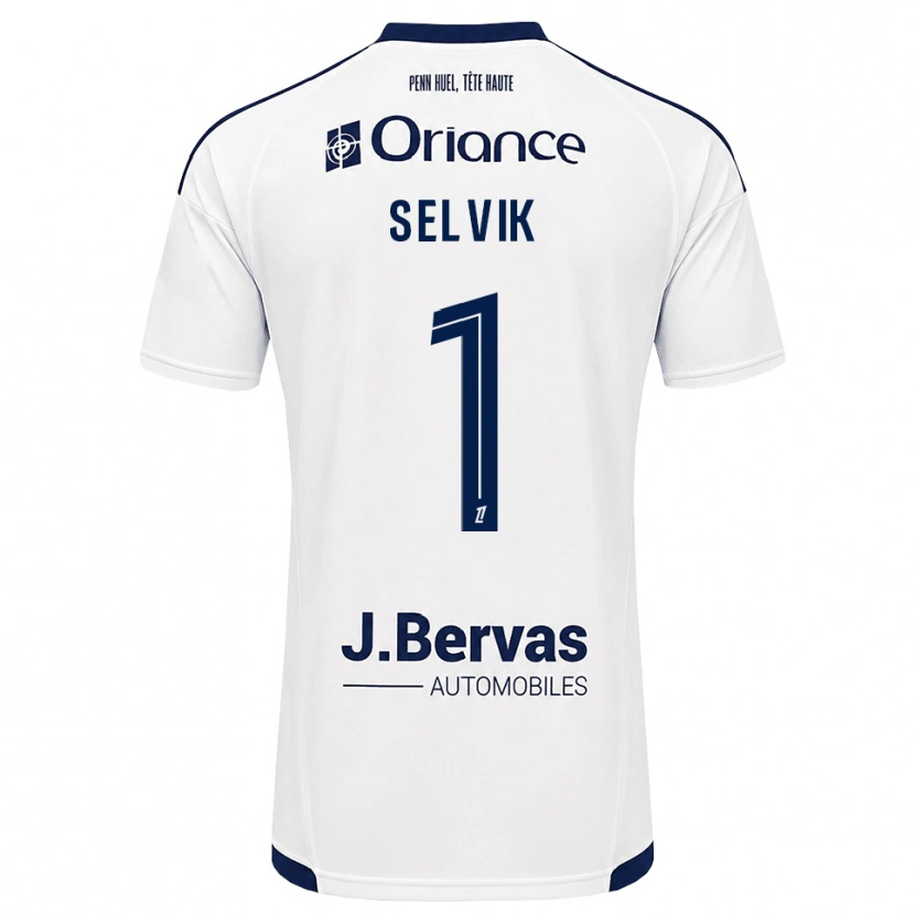 Danxen Kvinnor Egil Selvik #1 Marinblå Vit Bortatröja Matchtröjor 2026/27 Tröjor T-Tröja
