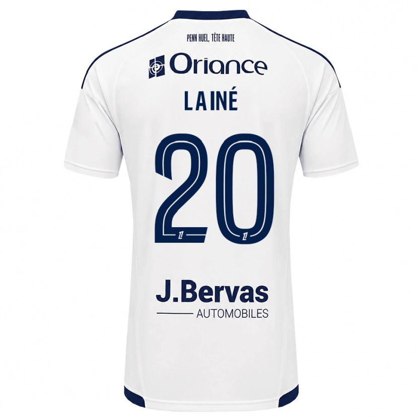 Danxen Kvinnor Mathis Lainé #20 Marinblå Vit Bortatröja Matchtröjor 2026/27 Tröjor T-Tröja
