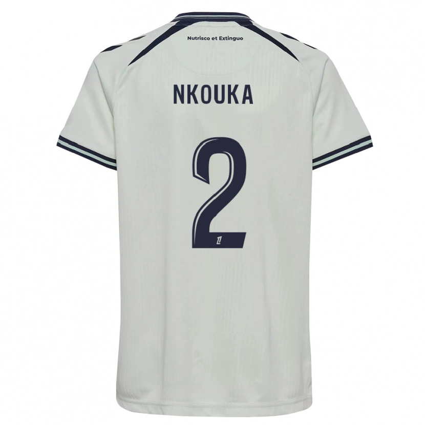 Danxen Kvinnor Ethan Nkouka #2 Midnattsblå Vit Bortatröja Matchtröjor 2026/27 Tröjor T-Tröja