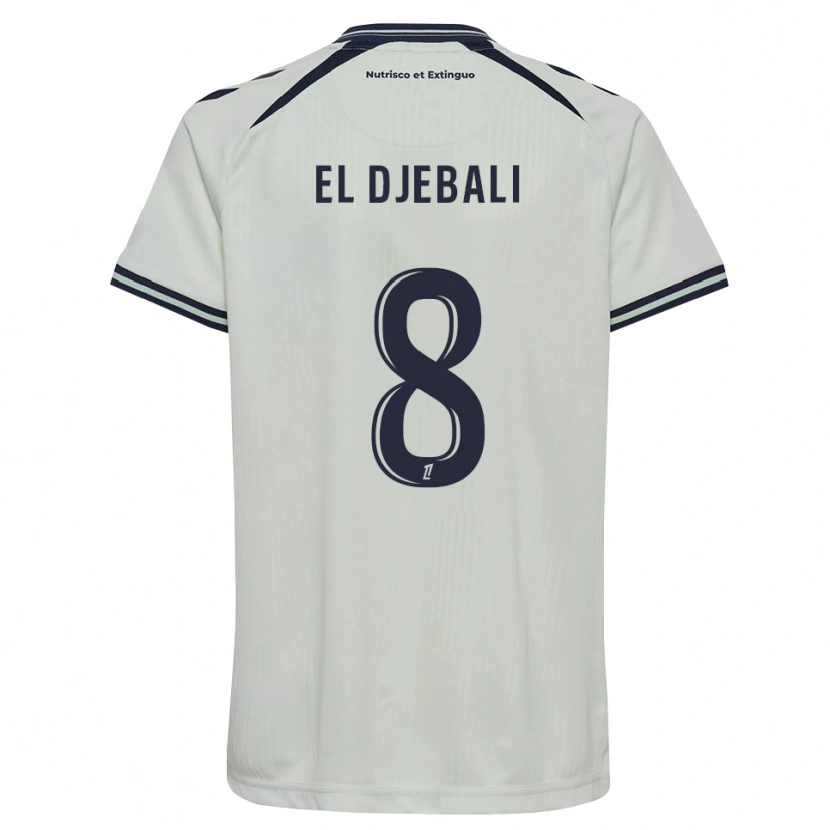 Danxen Kvinnor Rayan El Djebali #8 Midnattsblå Vit Bortatröja Matchtröjor 2026/27 Tröjor T-Tröja