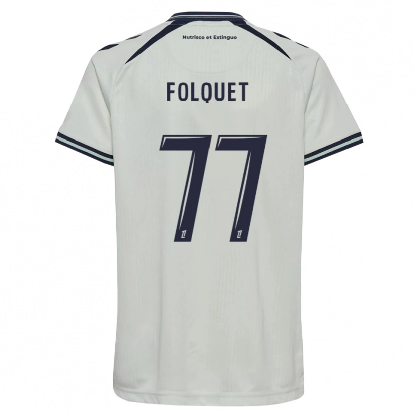 Danxen Kvinnor Magnaba Folquet #77 Midnattsblå Vit Bortatröja Matchtröjor 2026/27 Tröjor T-Tröja