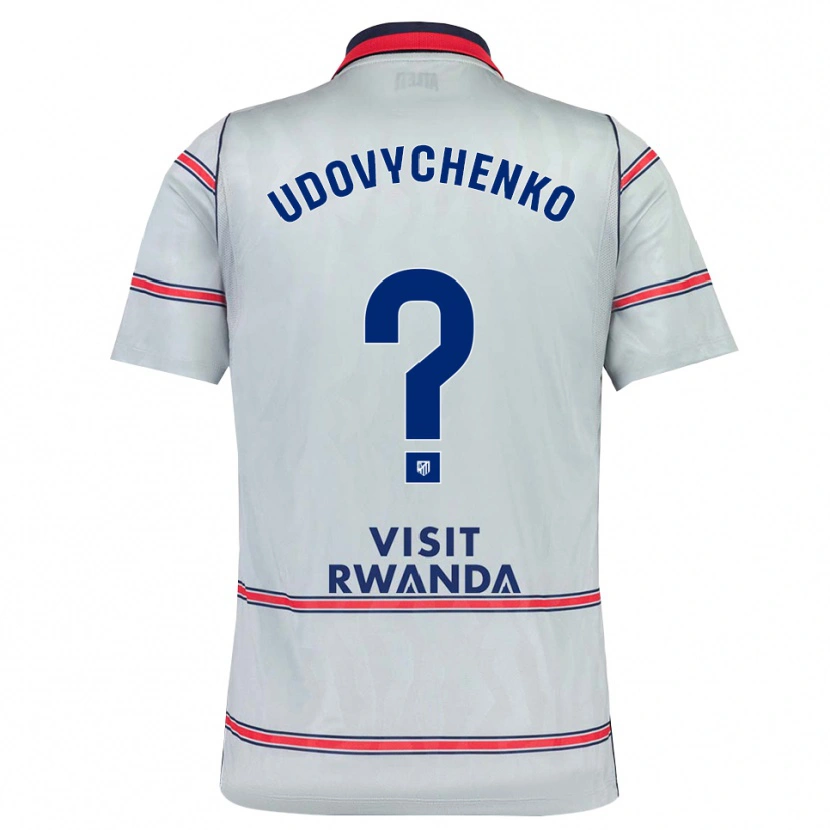 Danxen Kvinnor Glib Udovychenko #0 Grå Röd Marinblå Tredjesatsen Matchtröjor 2026/27 Tröjor T-Tröja