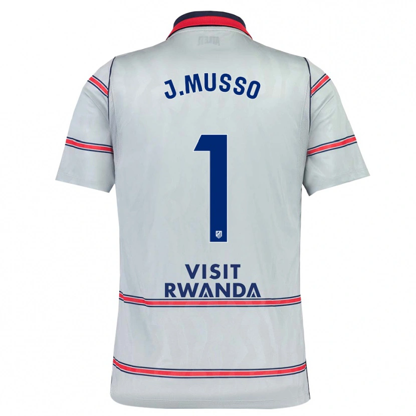 Danxen Kvinnor Juan Musso #1 Grå Röd Marinblå Tredjesatsen Matchtröjor 2026/27 Tröjor T-Tröja
