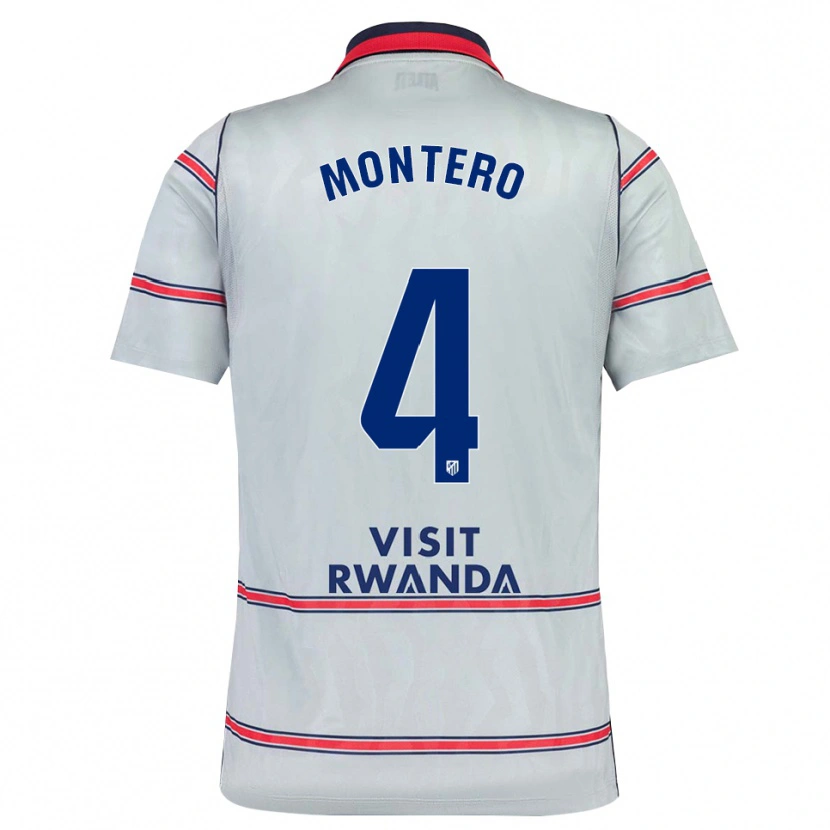 Danxen Kvinnor Francisco Montero #4 Grå Röd Marinblå Tredjesatsen Matchtröjor 2026/27 Tröjor T-Tröja