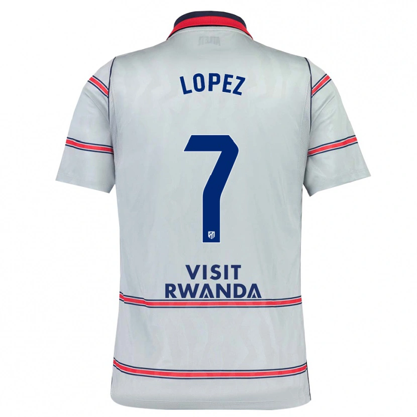 Danxen Kvinnor Maitane Lopez #7 Grå Röd Marinblå Tredjesatsen Matchtröjor 2026/27 Tröjor T-Tröja