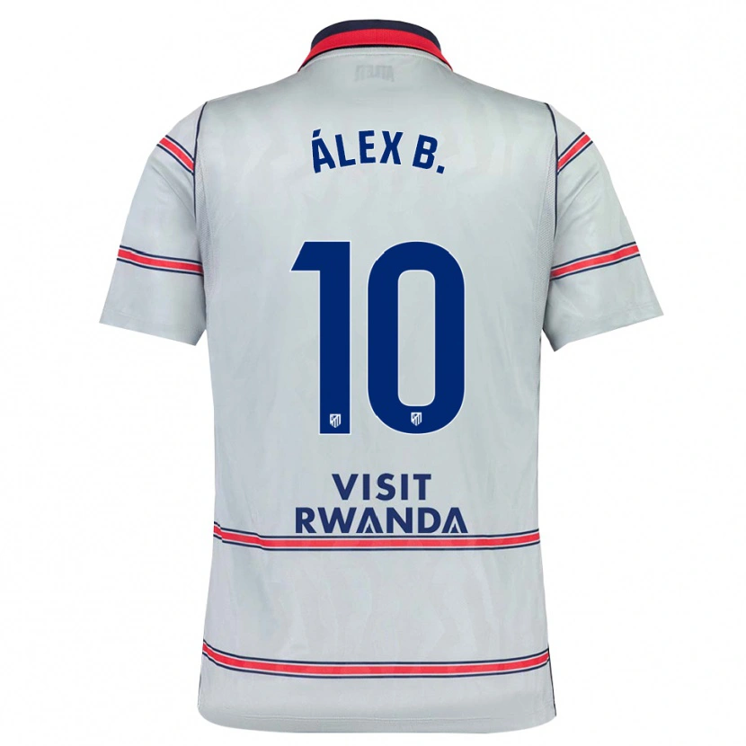 Danxen Kvinnor Álex Baena #10 Grå Röd Marinblå Tredjesatsen Matchtröjor 2026/27 Tröjor T-Tröja