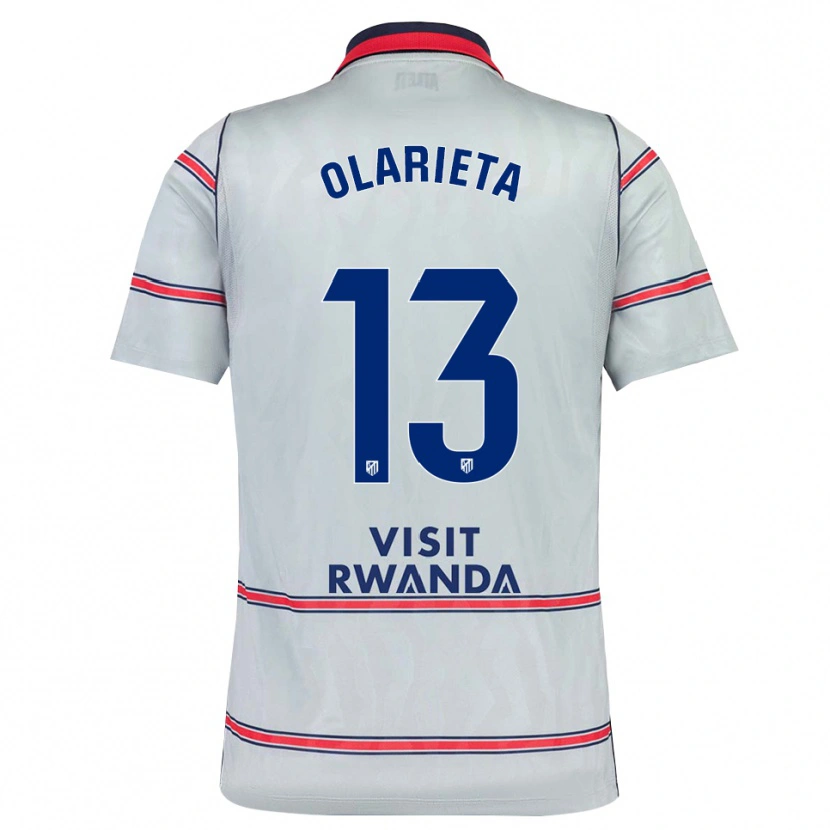 Danxen Kvinnor Miguel Olarieta #13 Grå Röd Marinblå Tredjesatsen Matchtröjor 2026/27 Tröjor T-Tröja