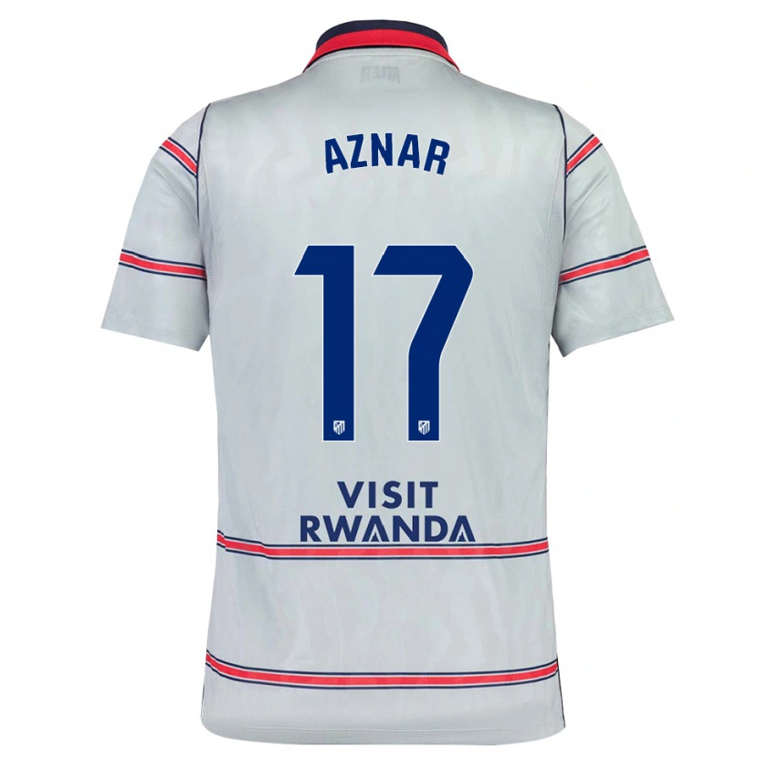 Danxen Kvinnor Javi Aznar #17 Grå Röd Marinblå Tredjesatsen Matchtröjor 2026/27 Tröjor T-Tröja