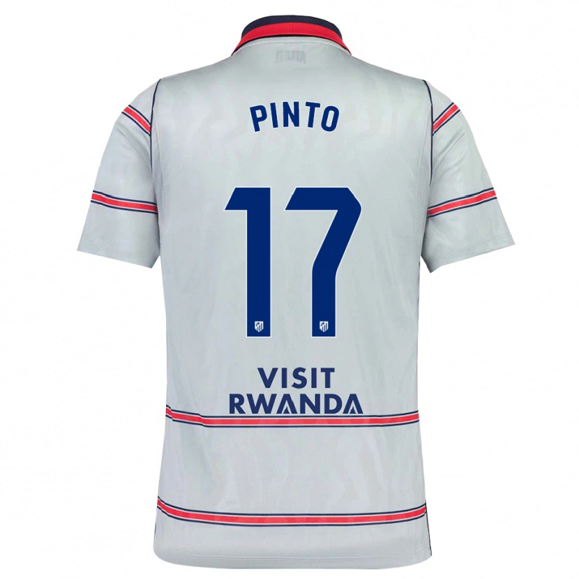 Danxen Kvinnor Tatiana Pinto #17 Grå Röd Marinblå Tredjesatsen Matchtröjor 2026/27 Tröjor T-Tröja
