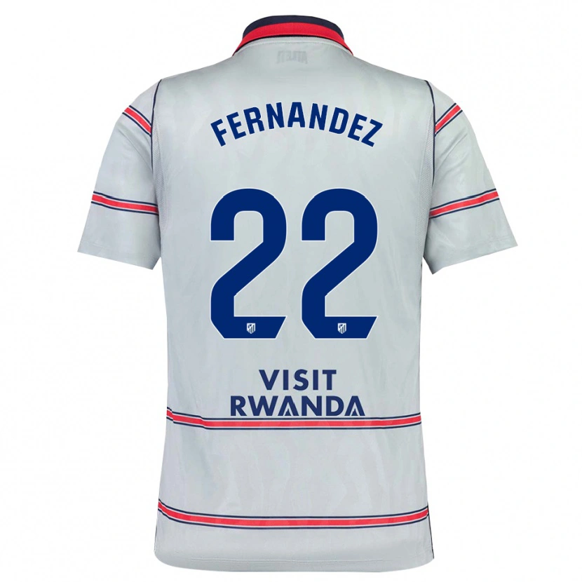Danxen Kvinnor David Fernández #22 Grå Röd Marinblå Tredjesatsen Matchtröjor 2026/27 Tröjor T-Tröja