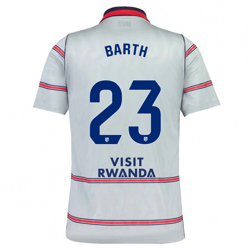 Danxen Kvinnor Merle Barth #23 Grå Röd Marinblå Tredjesatsen Matchtröjor 2026/27 Tröjor T-Tröja