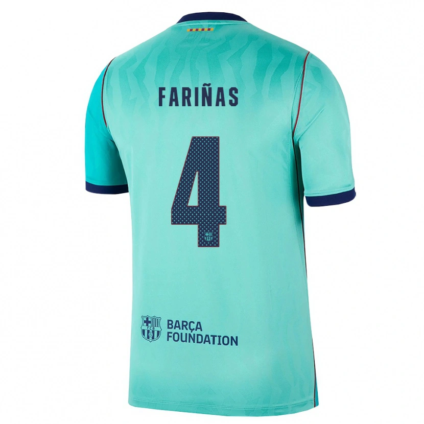 Danxen Kvinnor Brian Fariñas #4 Aqua Mörk Turkosa Kunglig Blå Tredjesatsen Matchtröjor 2026/27 Tröjor T-Tröja