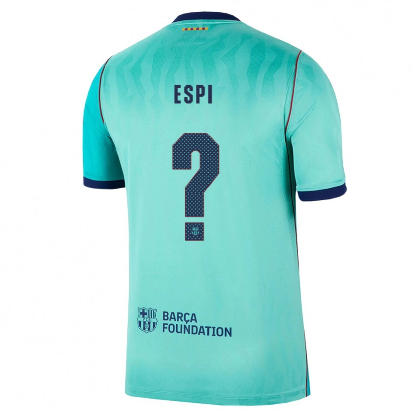 Danxen Kvinnor Pau Espi #0 Aqua Mörk Turkosa Kunglig Blå Tredjesatsen Matchtröjor 2026/27 Tröjor T-Tröja