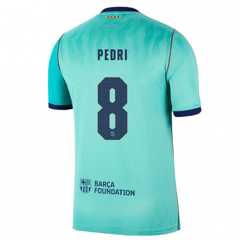 Danxen Kvinnor Pedro González López #8 Aqua Mörk Turkosa Kunglig Blå Tredjesatsen Matchtröjor 2026/27 Tröjor T-Tröja