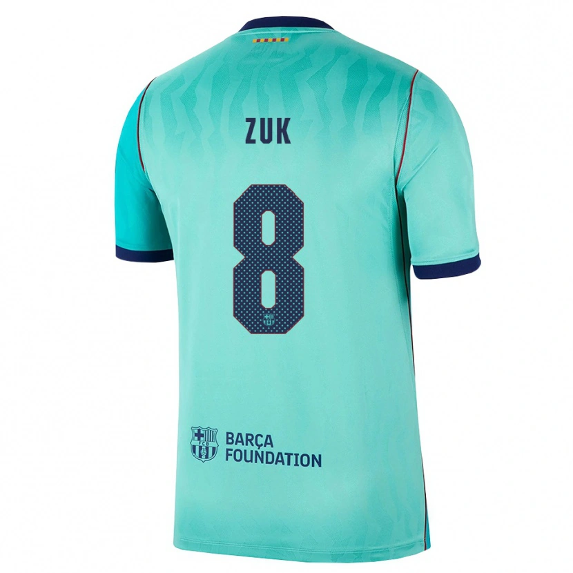 Danxen Kvinnor Michał Żuk #8 Aqua Mörk Turkosa Kunglig Blå Tredjesatsen Matchtröjor 2026/27 Tröjor T-Tröja
