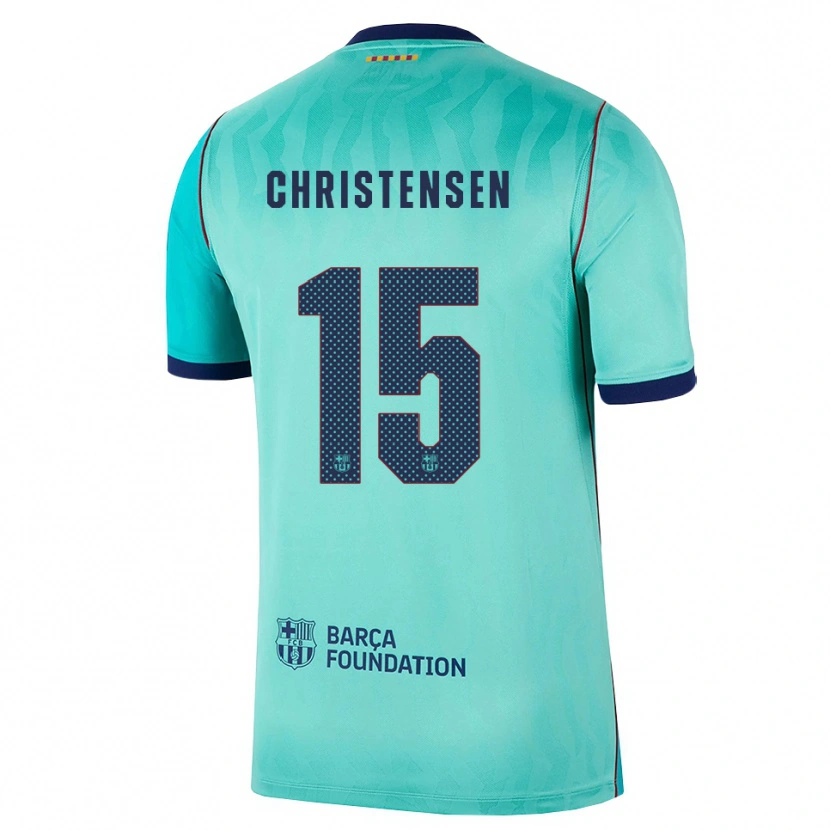 Danxen Kvinnor Andreas Christensen #15 Aqua Mörk Turkosa Kunglig Blå Tredjesatsen Matchtröjor 2026/27 Tröjor T-Tröja