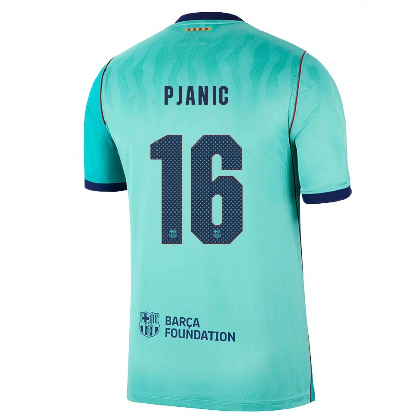 Danxen Kvinnor Miralem Pjanic #16 Aqua Mörk Turkosa Kunglig Blå Tredjesatsen Matchtröjor 2026/27 Tröjor T-Tröja