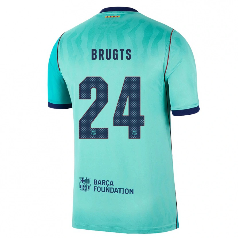 Danxen Kvinnor Esmee Brugts #24 Aqua Mörk Turkosa Kunglig Blå Tredjesatsen Matchtröjor 2026/27 Tröjor T-Tröja