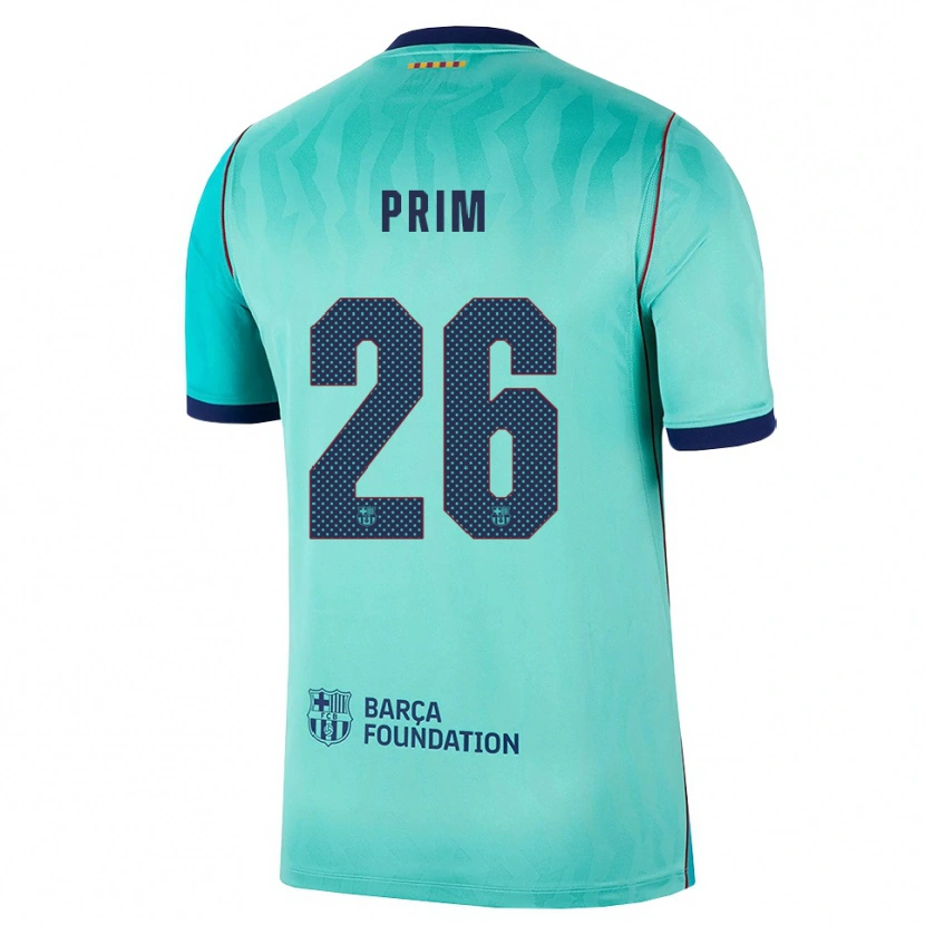 Danxen Kvinnor Pau Prim #26 Aqua Mörk Turkosa Kunglig Blå Tredjesatsen Matchtröjor 2026/27 Tröjor T-Tröja