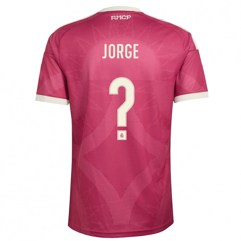 Danxen Kvinnor Jorge García #0 Ljus Violettröd Vit Tredjesatsen Matchtröjor 2026/27 Tröjor T-Tröja