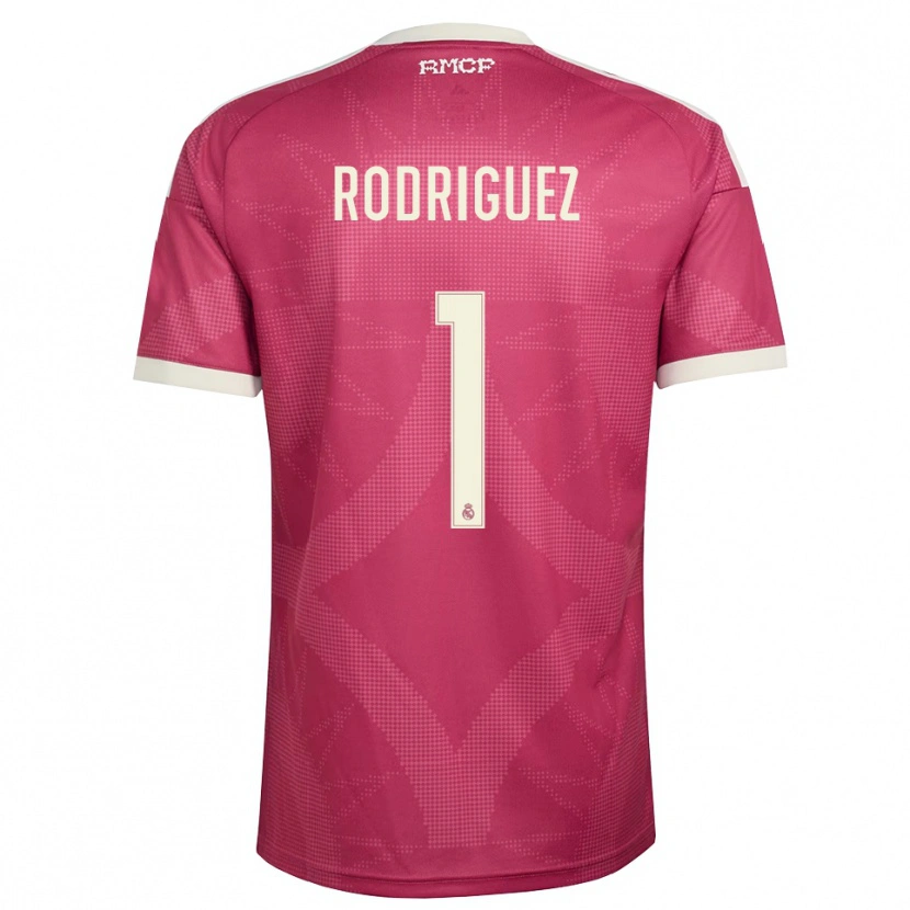 Danxen Kvinnor Misa Rodriguez #1 Ljus Violettröd Vit Tredjesatsen Matchtröjor 2026/27 Tröjor T-Tröja