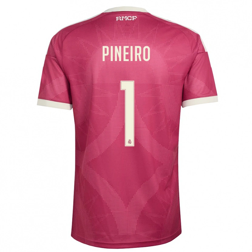 Danxen Kvinnor Diego Pineiro #1 Ljus Violettröd Vit Tredjesatsen Matchtröjor 2026/27 Tröjor T-Tröja