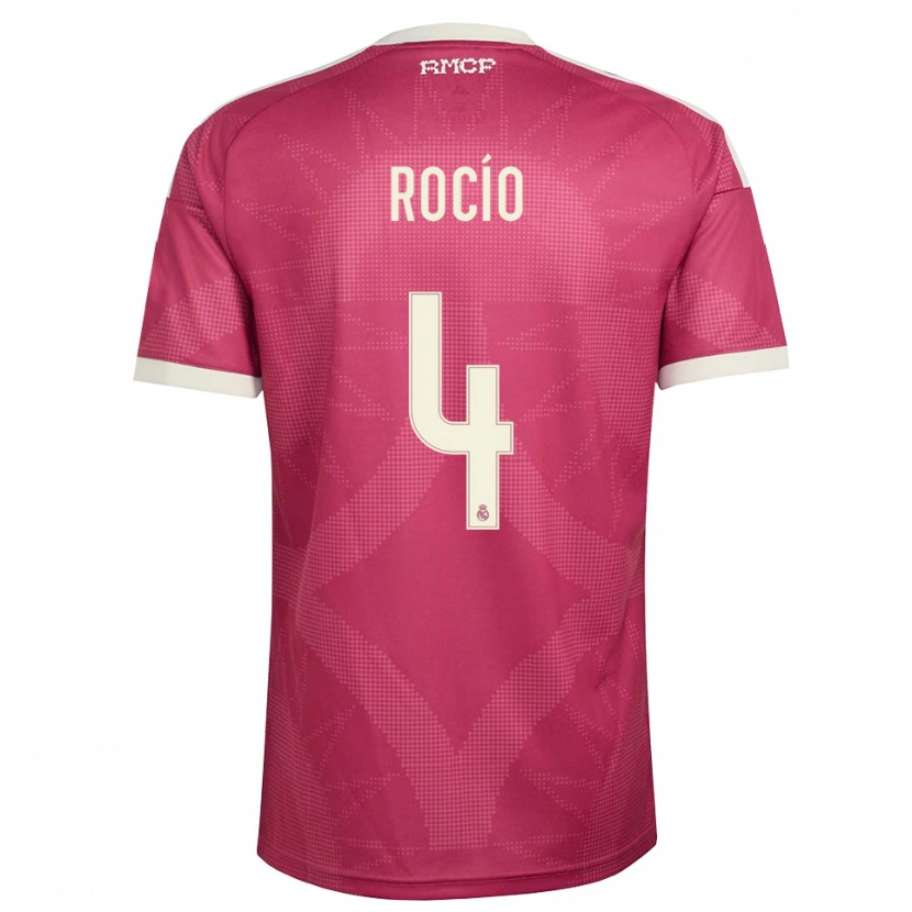 Danxen Kvinnor Rocío Gálvez #4 Ljus Violettröd Vit Tredjesatsen Matchtröjor 2026/27 Tröjor T-Tröja