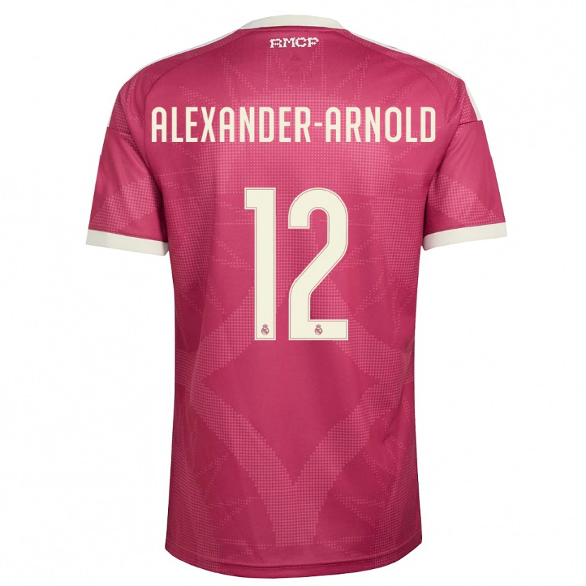 Danxen Kvinnor Trent Alexander-Arnold #12 Ljus Violettröd Vit Tredjesatsen Matchtröjor 2026/27 Tröjor T-Tröja