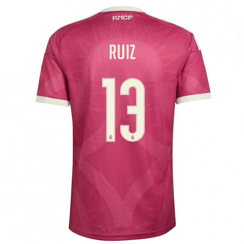 Danxen Kvinnor Guillermo Ruiz #13 Ljus Violettröd Vit Tredjesatsen Matchtröjor 2026/27 Tröjor T-Tröja