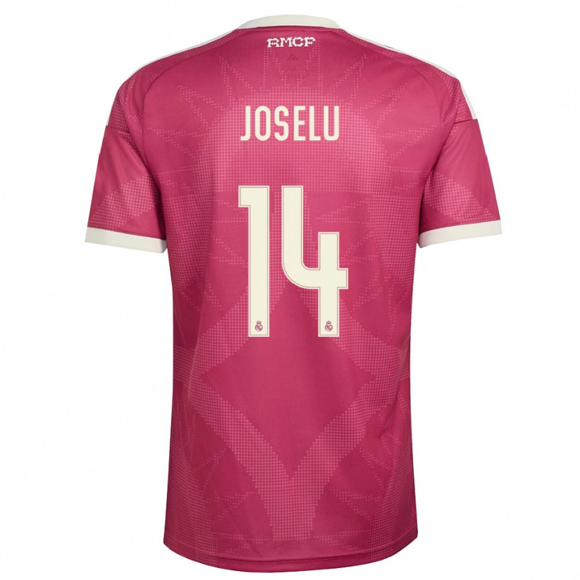 Danxen Kvinnor Joselu #14 Ljus Violettröd Vit Tredjesatsen Matchtröjor 2026/27 Tröjor T-Tröja