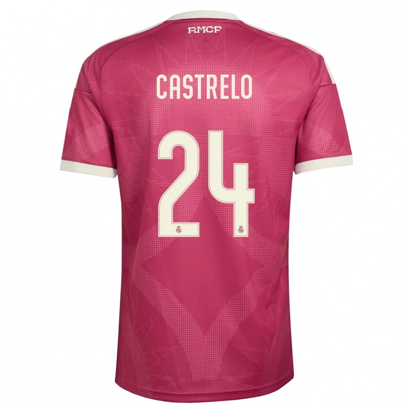 Danxen Kvinnor Gabri Castrelo #24 Ljus Violettröd Vit Tredjesatsen Matchtröjor 2026/27 Tröjor T-Tröja