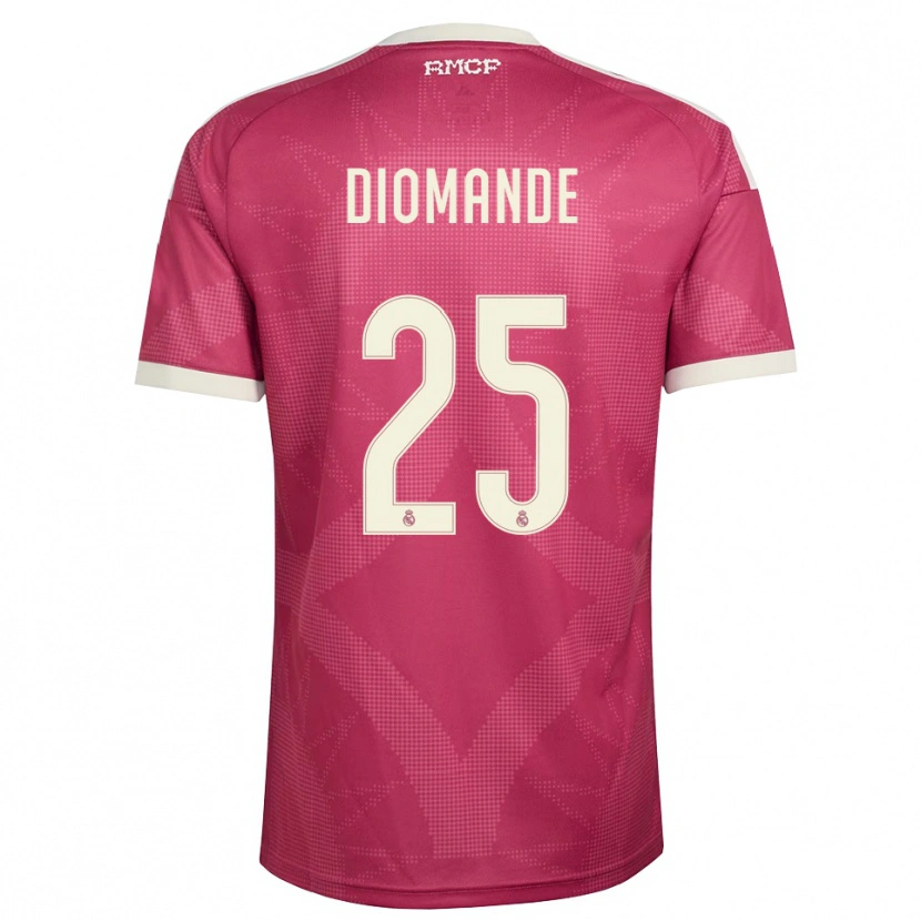 Danxen Kvinnor Yan Diomande #25 Ljus Violettröd Vit Tredjesatsen Matchtröjor 2026/27 Tröjor T-Tröja
