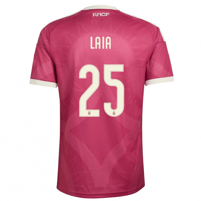 Danxen Kvinnor Laia López De La Morena #25 Ljus Violettröd Vit Tredjesatsen Matchtröjor 2026/27 Tröjor T-Tröja