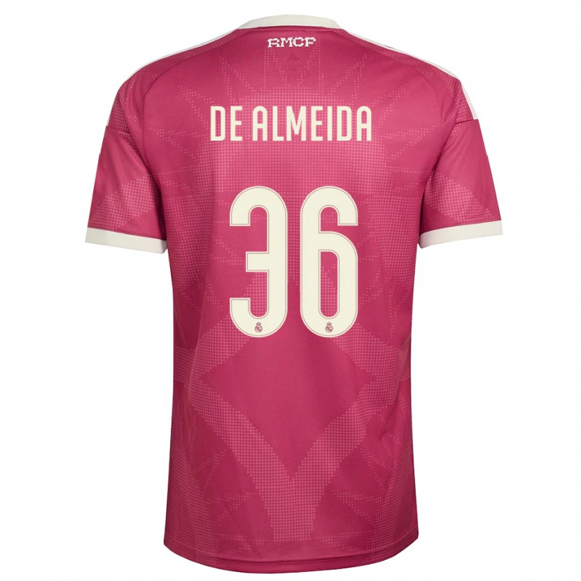 Danxen Kvinnor Paulo De Almeida #36 Ljus Violettröd Vit Tredjesatsen Matchtröjor 2026/27 Tröjor T-Tröja
