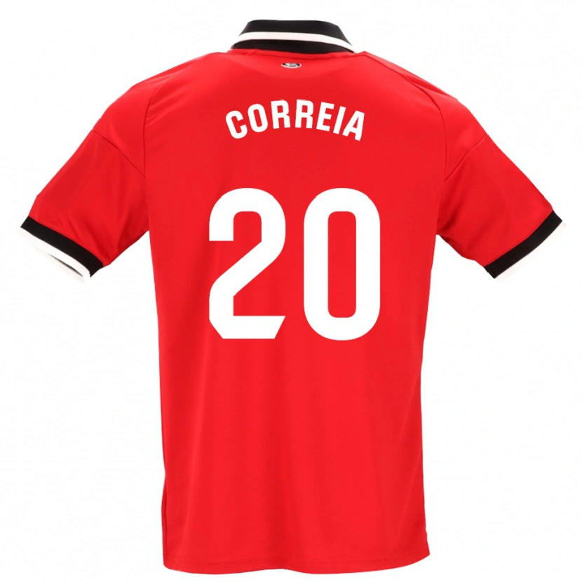 Danxen Kvinnor Félix Correia #20 Svart Vit Röd Bortatröja Matchtröjor 2026/27 Tröjor T-Tröja