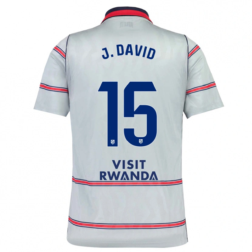 Danxen Kvinnor Jonathan David #15 Grå Röd Marinblå Tredjesatsen Matchtröjor 2026/27 Tröjor T-Tröja