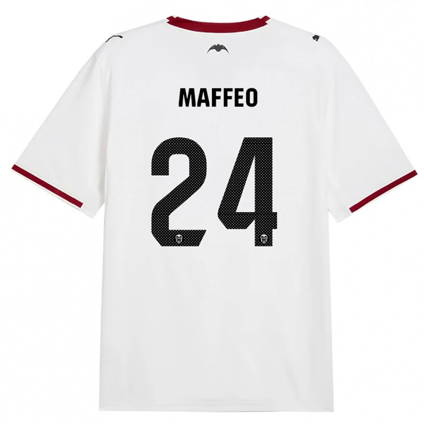 Danxen Kvinnor Pablo Maffeo #24 Svart Vit Röd Gul Hemmatröja Matchtröjor 2026/27 Tröjor T-Tröja