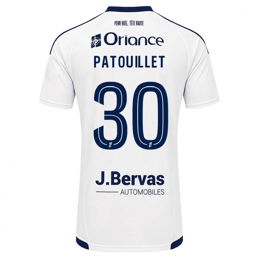 Danxen Kvinnor Mathieu Patouillet #30 Marinblå Vit Bortatröja Matchtröjor 2026/27 Tröjor T-Tröja
