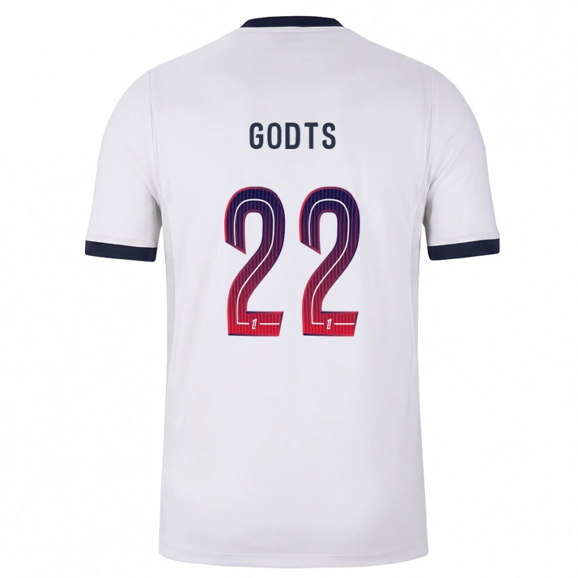 Danxen Barn Mika Godts #22 Vit Svart Röd Bortatröja Matchtröjor 2026/27 Tröjor T-Tröja