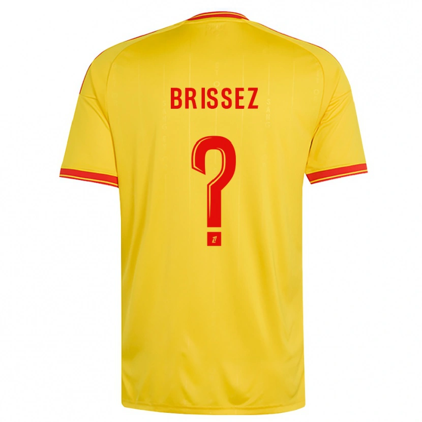 Danxen Barn Baptiste Brissez #0 Guld Orange Röd Hemmatröja Matchtröjor 2026/27 Tröjor T-Tröja
