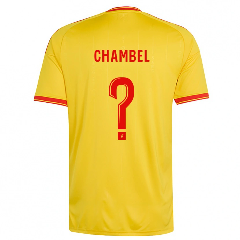 Danxen Barn Djibril Chambel #0 Guld Orange Röd Hemmatröja Matchtröjor 2026/27 Tröjor T-Tröja