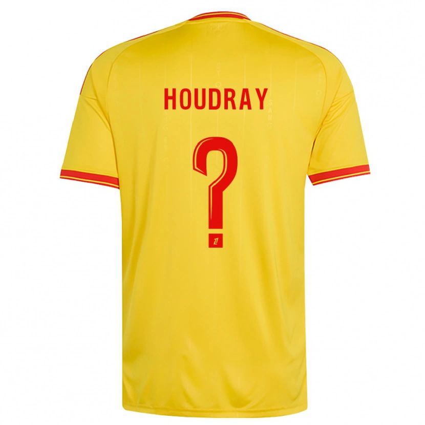 Danxen Barn Leyaan Houdray #0 Guld Orange Röd Hemmatröja Matchtröjor 2026/27 Tröjor T-Tröja