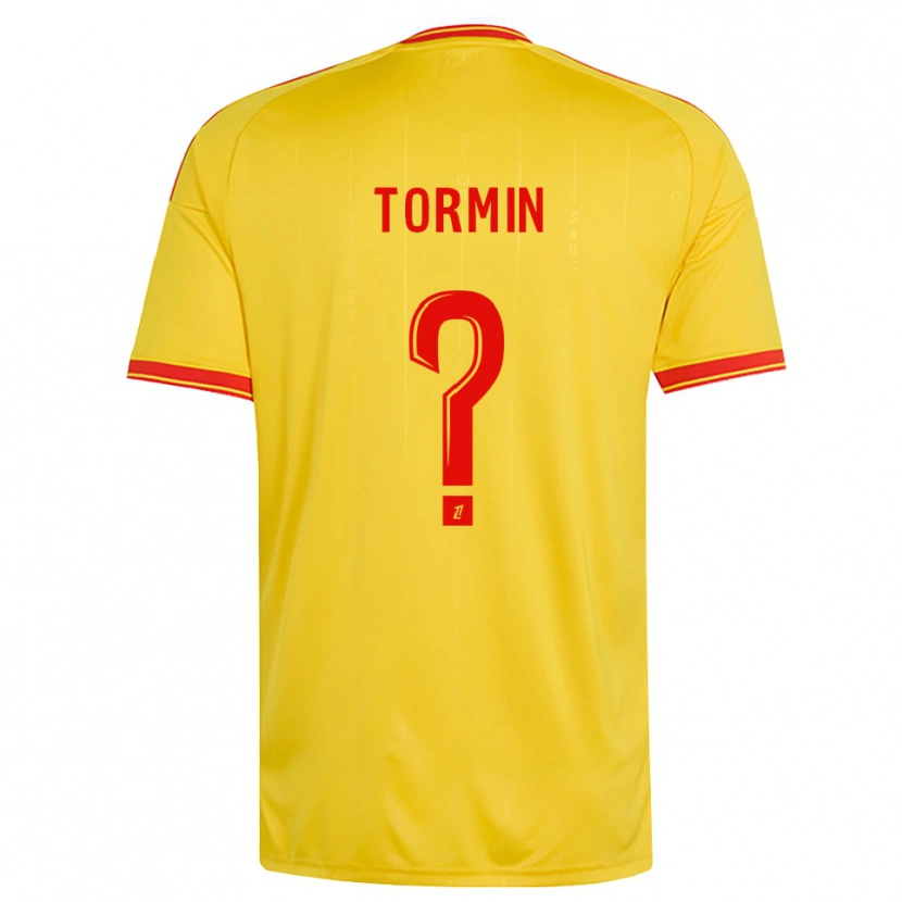 Danxen Barn Sean Tormin #0 Guld Orange Röd Hemmatröja Matchtröjor 2026/27 Tröjor T-Tröja