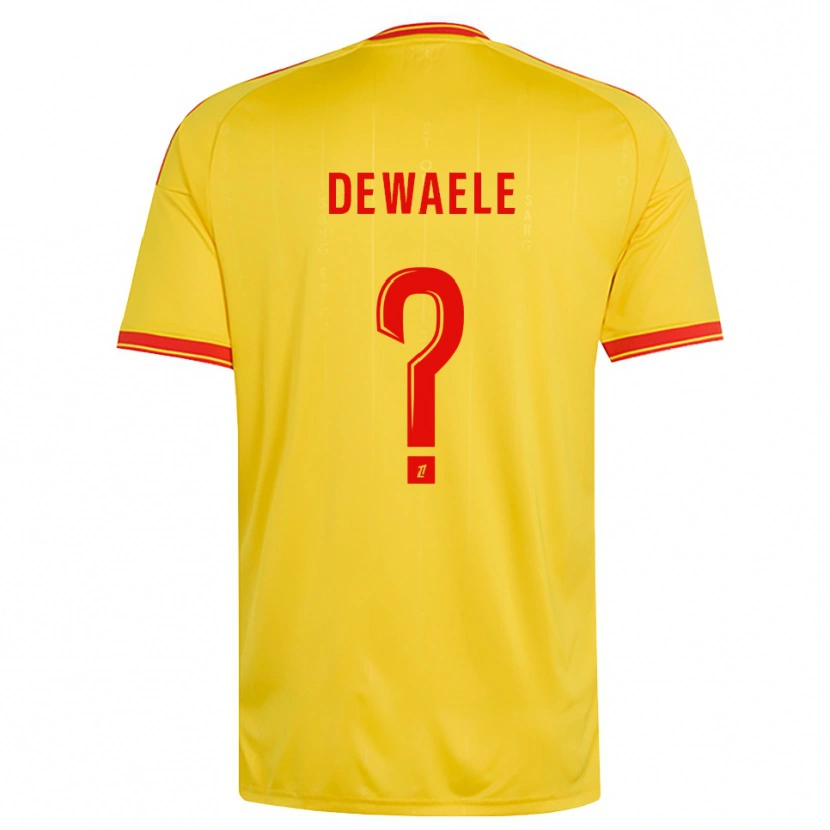 Danxen Barn Florian Dewaele #0 Guld Orange Röd Hemmatröja Matchtröjor 2026/27 Tröjor T-Tröja